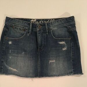 Madewell Denim Mini Skirt Size 0 or 26